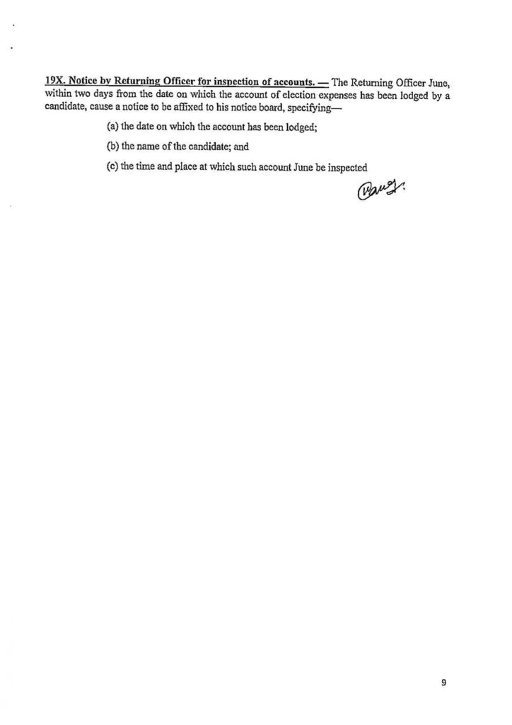 revised election programme of sree dharma agro processing and marketing co op ltd. page 0009